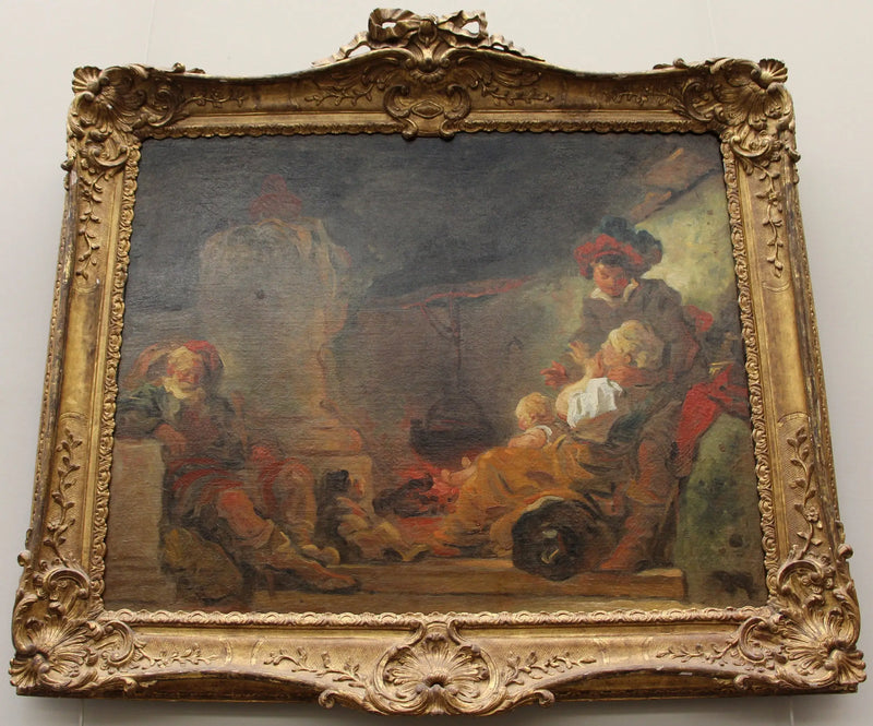 Cena noturna, conhecida como O sonho do mendigo - Jean-Honoré Fragonard