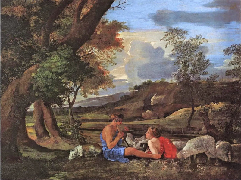 Cena pastoral - Nicolas Poussin