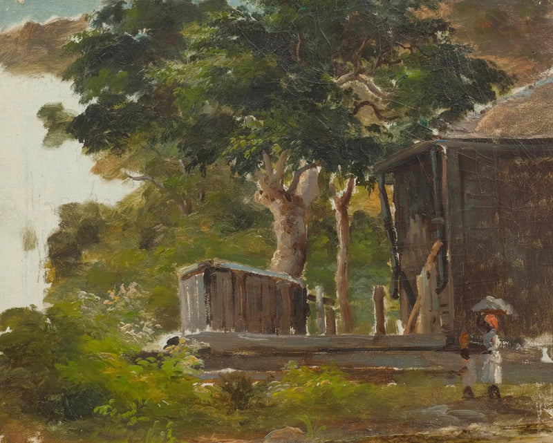 Cena de aldeia - Camille Pissarro