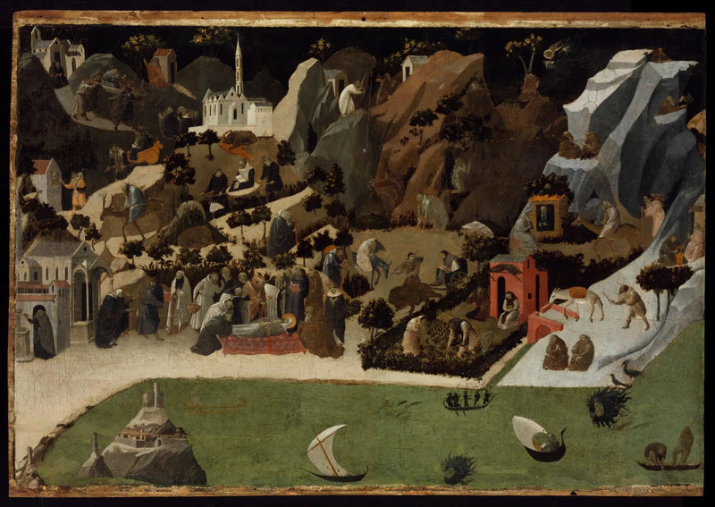 Cenas da vida dos Padres do deserto (Tebaída) - Fra Angelico