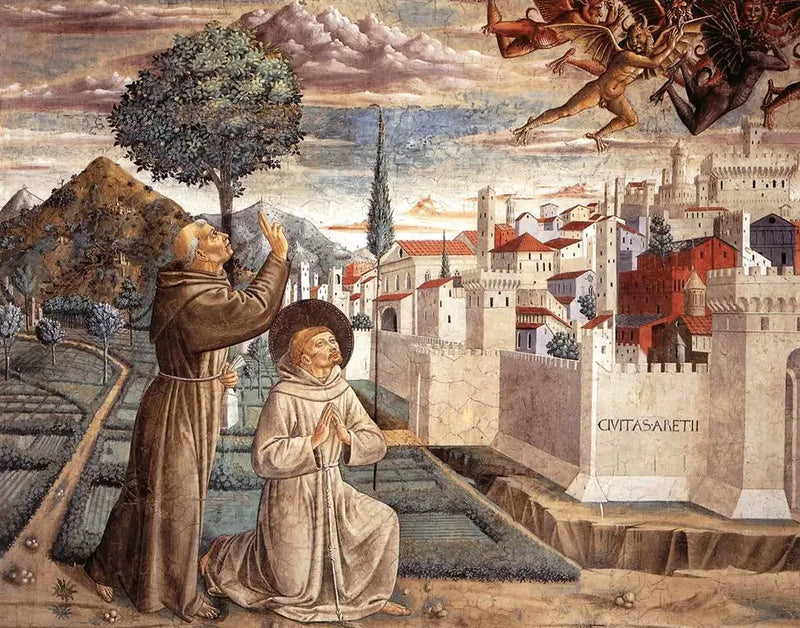 Cenas da vida de São Francisco (Cena 6, parede norte) - Benozzo Gozzoli