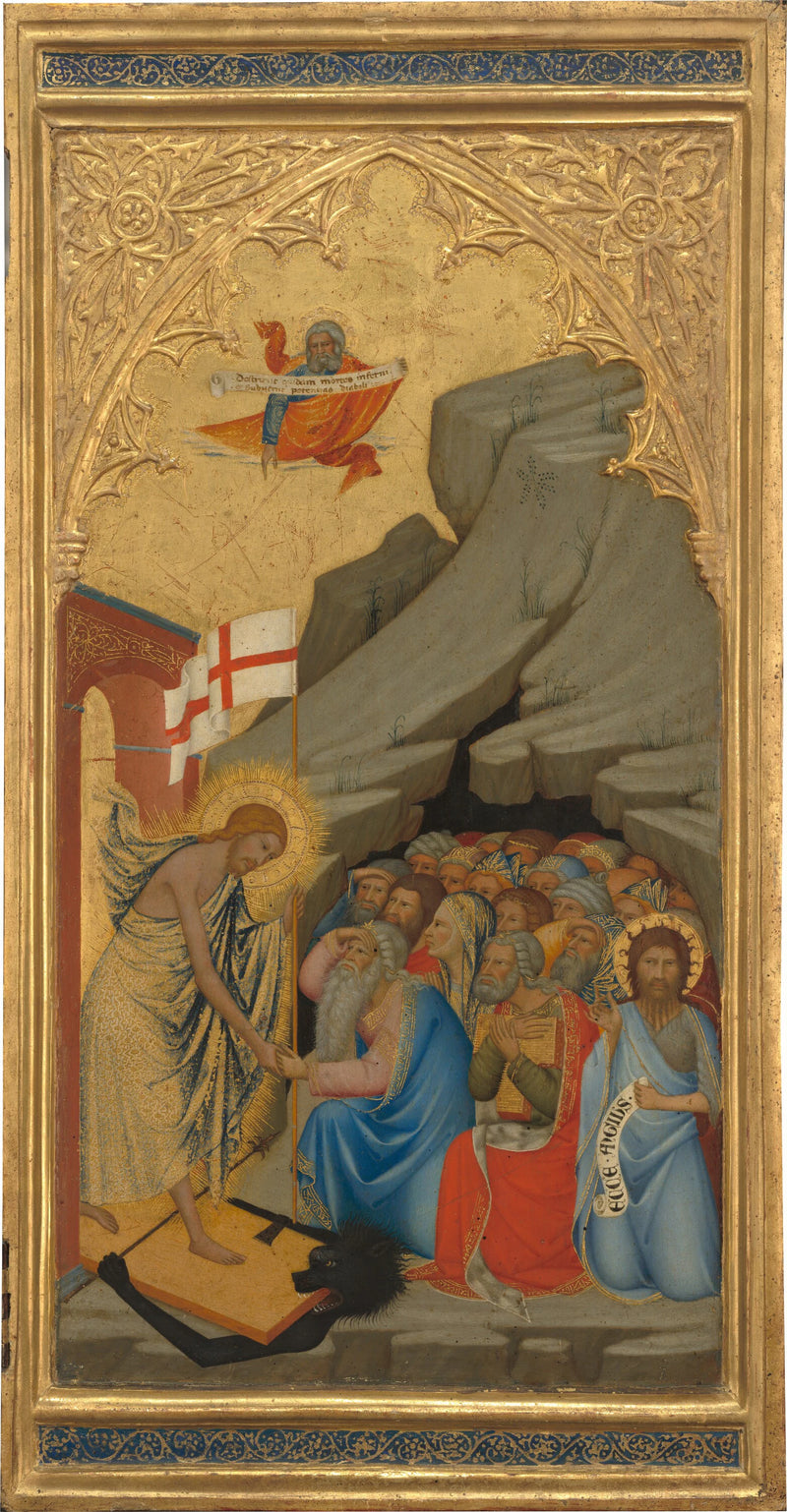 Scènes de la Passion du Christ : La Descente dans les Limbes [panneau de droite] - Andrea di Vanni