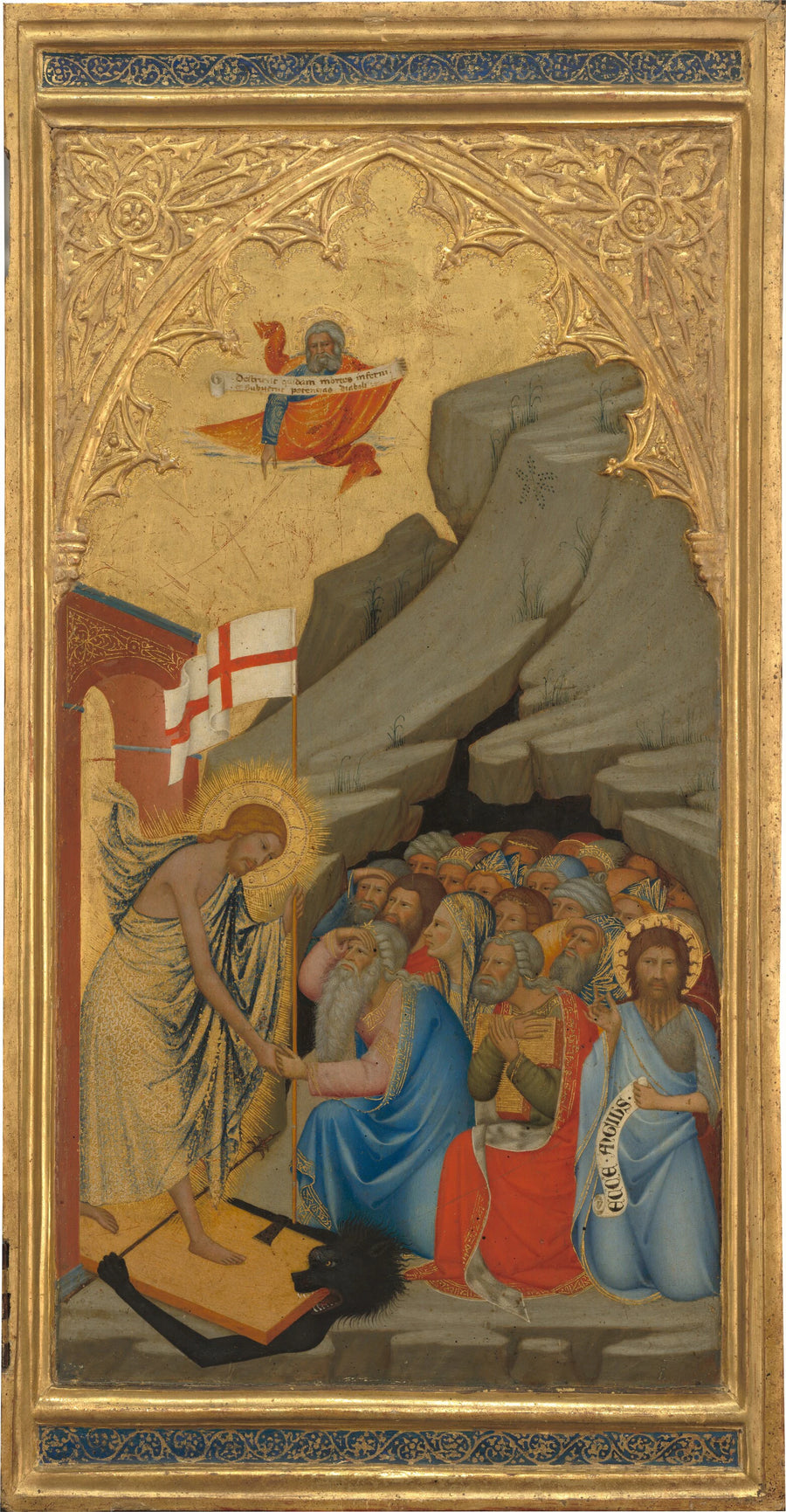 Scènes de la Passion du Christ : La Descente dans les Limbes [panneau de droite] - Andrea di Vanni