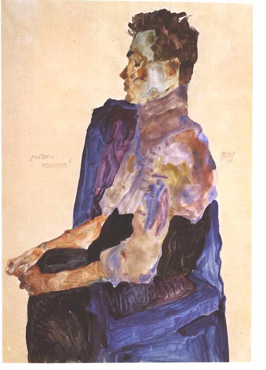 Portrait d’Anton Peschka - Egon Schiele