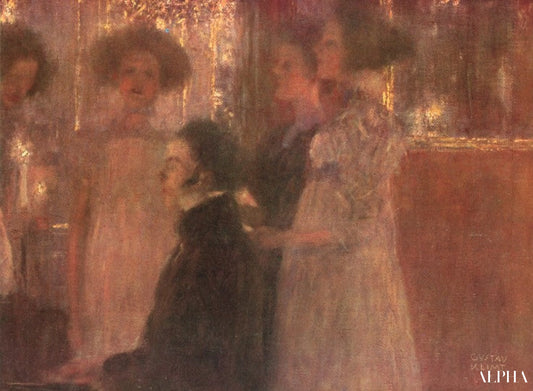 Schubert au piano I - Gustav Klimt - Reproductions de tableaux et peintures haut de gamme