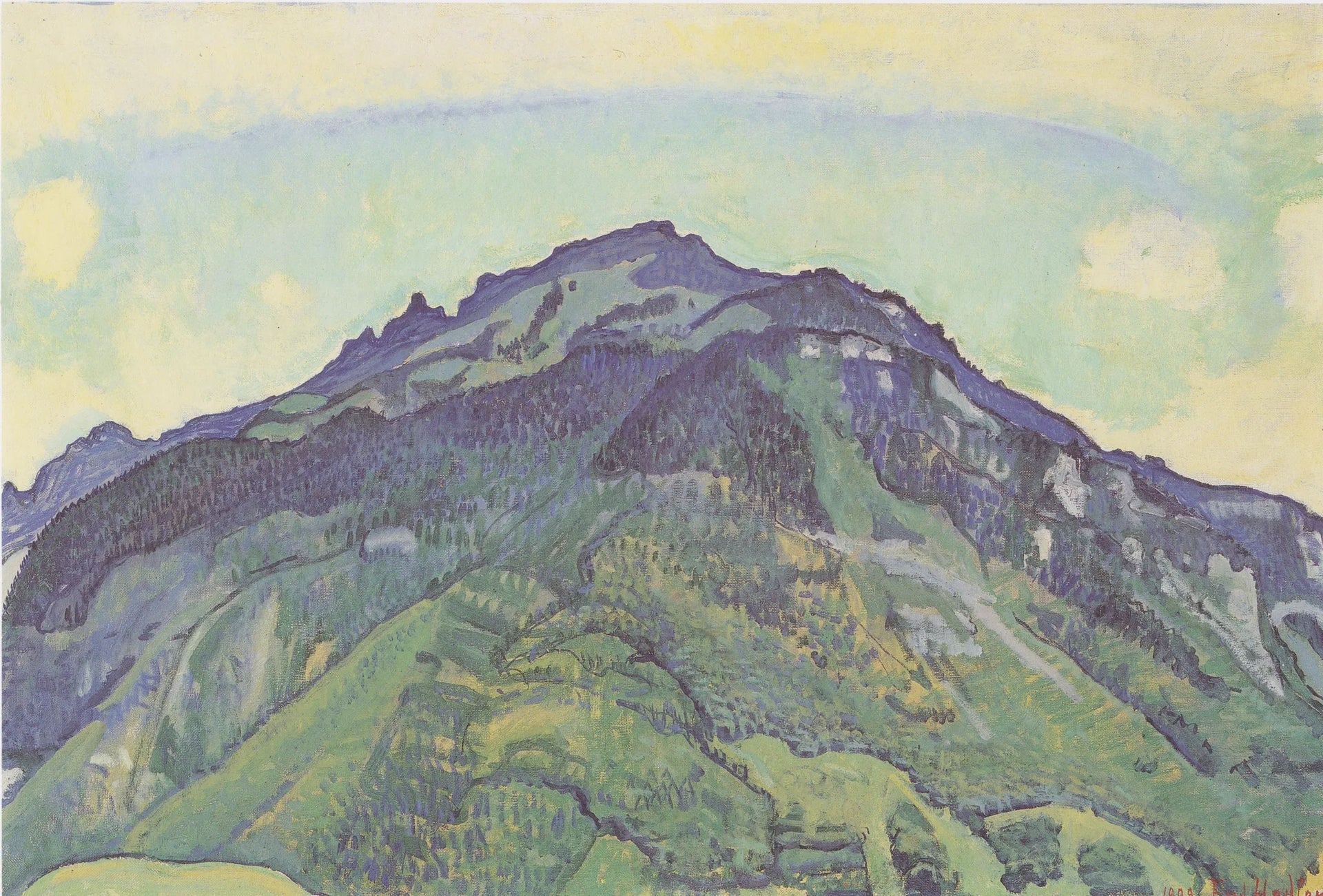 Schynige Platte - Ferdinand Hodler image 1 reproduction artisanale de tableau