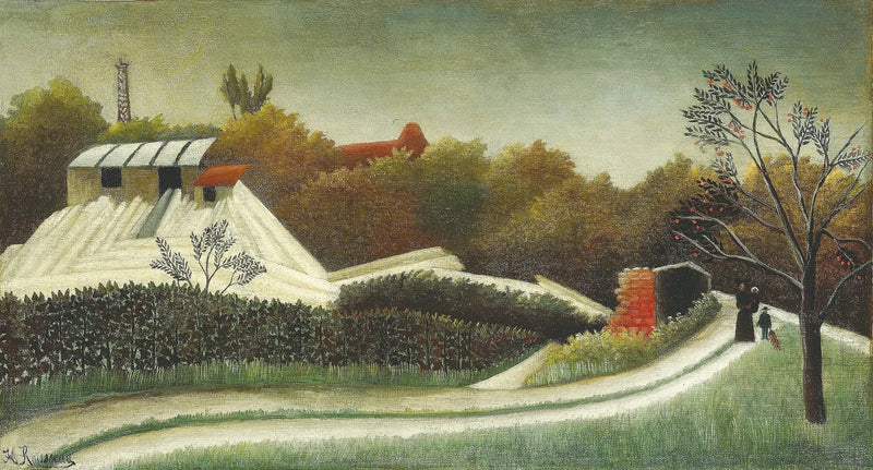  Serraria, subúrbio de Paris - Henri Rousseau