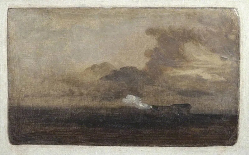 Paisagem Marinha com Hulk em Chamas - J. M. W. Turner