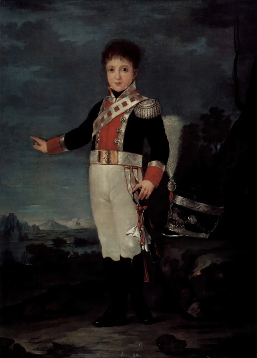 Sebastián Gabriel de Borbón criança - Francisco de Goya