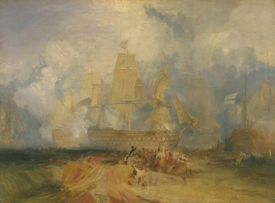 Segundo Esboço para 'A Batalha de Trafalgar' - J. M. W. Turner
