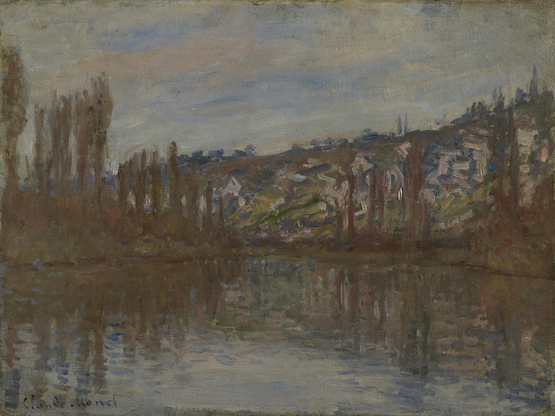 O Sena a jusante de Vétheuil W530 - Claude Monet