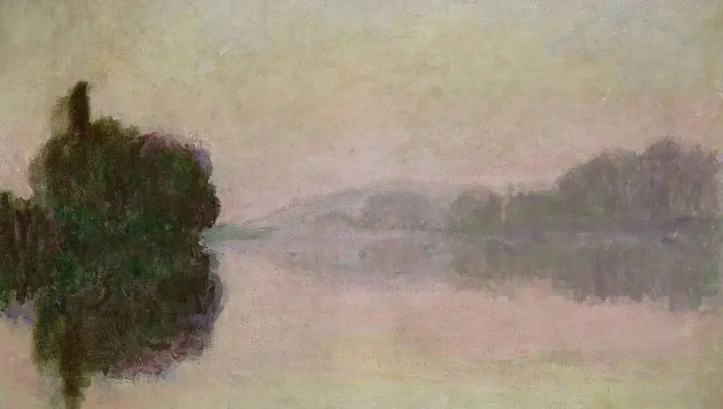 O Sena em Port-Villez, efeito noturno W1379 - Claude Monet