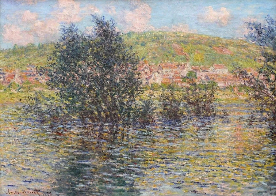 O Sena em Vétheuil, sol após chuva W528 - Claude Monet