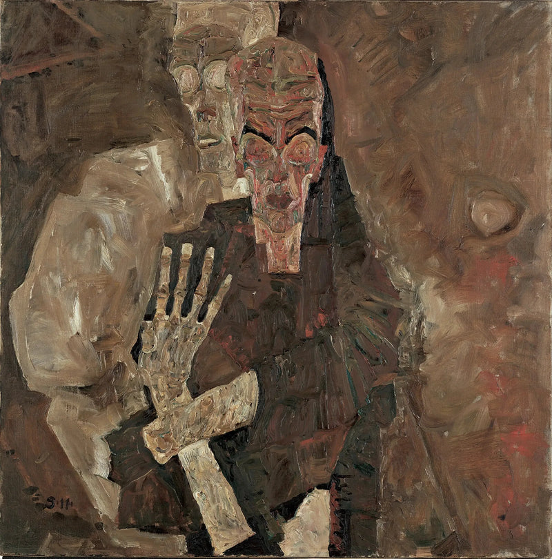 Auto-Vidente II (A Morte e o Homem) - Egon Schiele