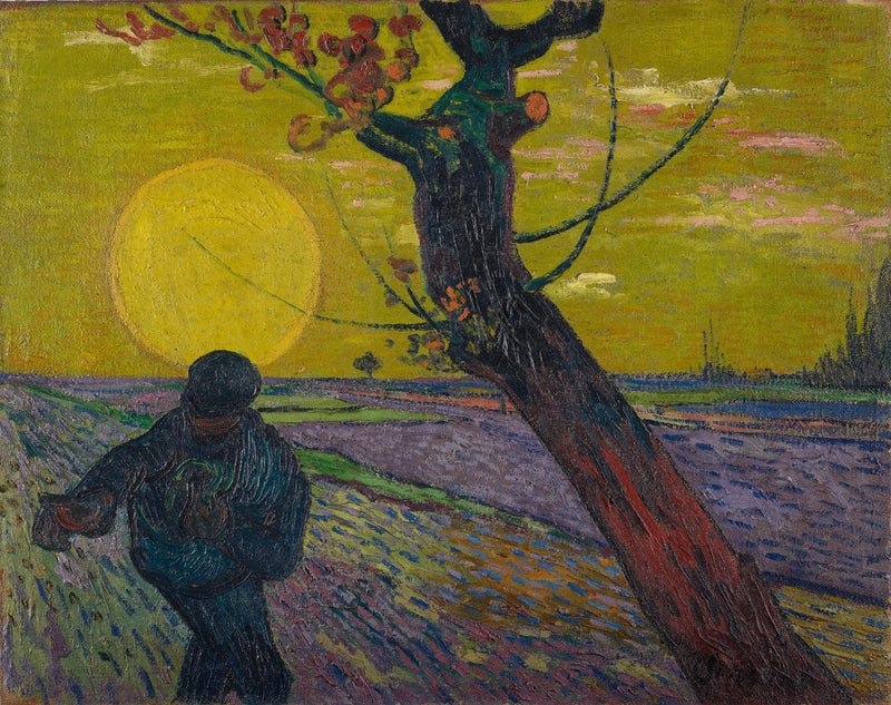 O semeador ao pôr do sol - Vincent van Gogh