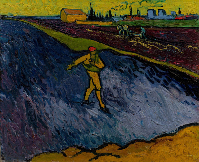 O Semeador: os arredores de Arles ao fundo - Vincent van Gogh