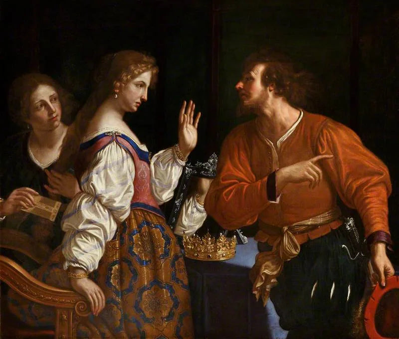 Semíramis recebendo a notícia da queda de Babilônia - Guercino