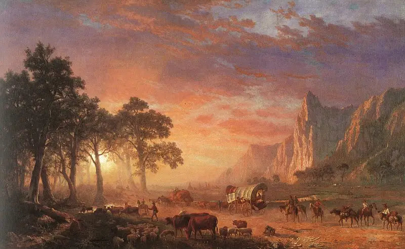 Caminho de Oregon - Albert Bierstadt