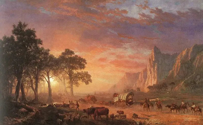 Caminho de Oregon - Albert Bierstadt