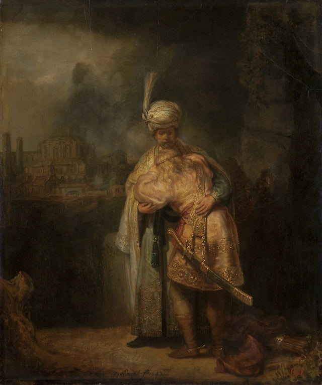 A Separação de David e Jônatas - Rembrandt