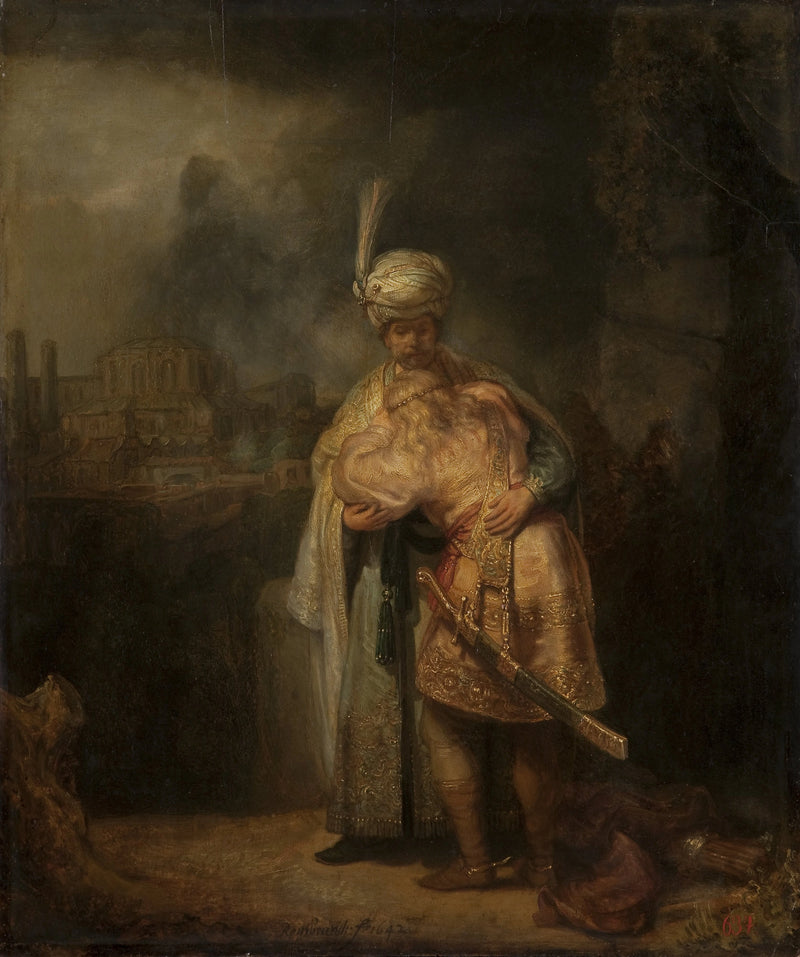 A Separação de David e Jônatas - Rembrandt