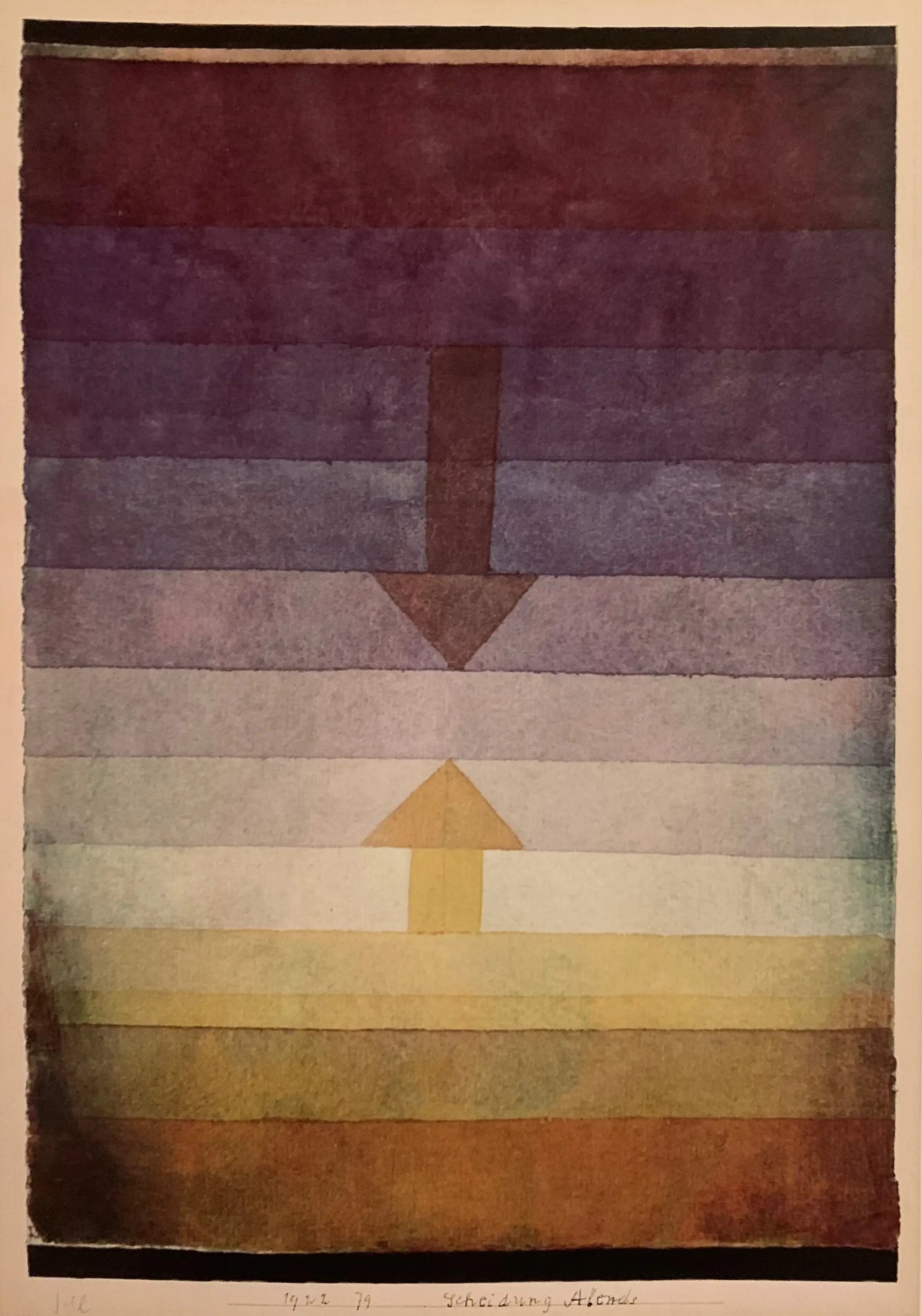 Séparation, le soir - Paul Klee image 1 reproduction de peinture à l’huile