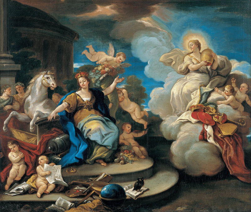 Série das Quatro Partes do Mundo. Europa - Luca Giordano