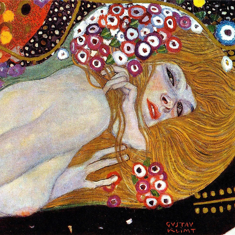 🐍 Serpentes d'água II (Detalhe) – Gustav Klimt (1904–1907)