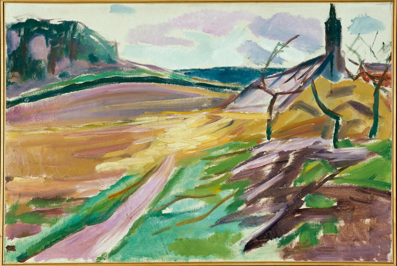 Estufa no outono - Edvard Munch