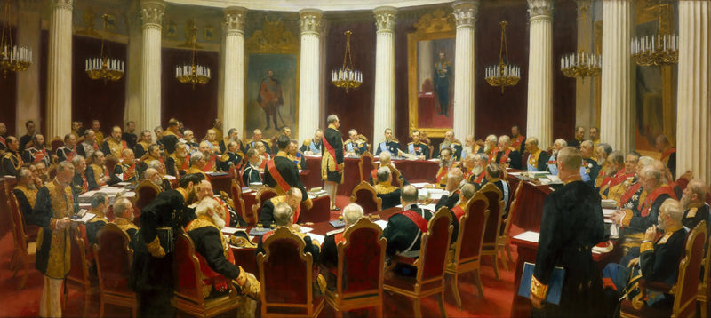 Sessão protocolaire do Conselho de Estado - Ilya Repin