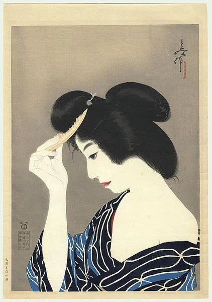 Beauté au peigne en forme de lièvre — Oda Tomiya