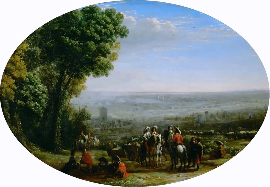 Assento de La Rochelle por Luís XIII - Claude Lorrain