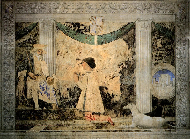 Sigismondo Pandolfo Malatesta em oração diante de São Sigismundo - Piero della Francesca