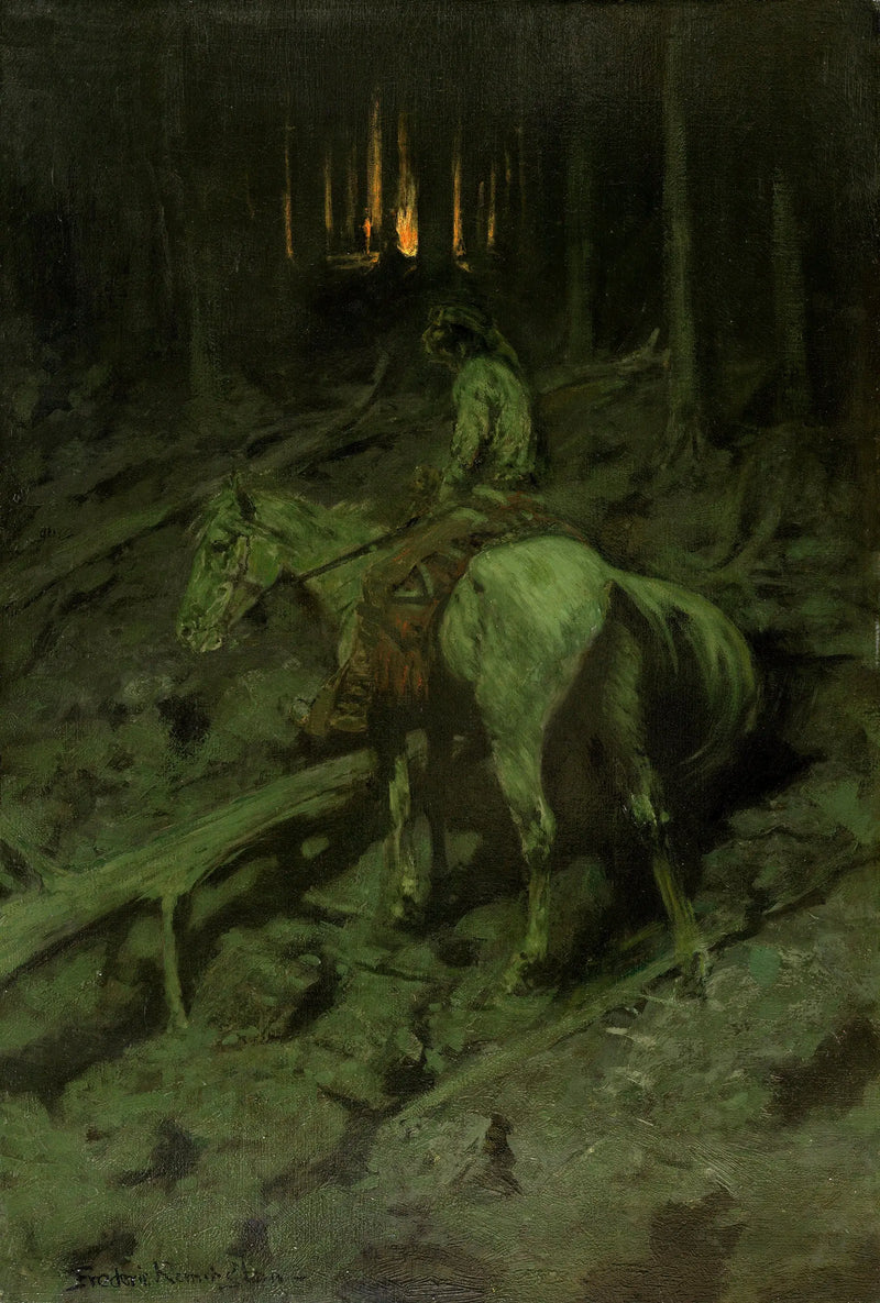 Sinal de tiro Apache - Frederic Remington