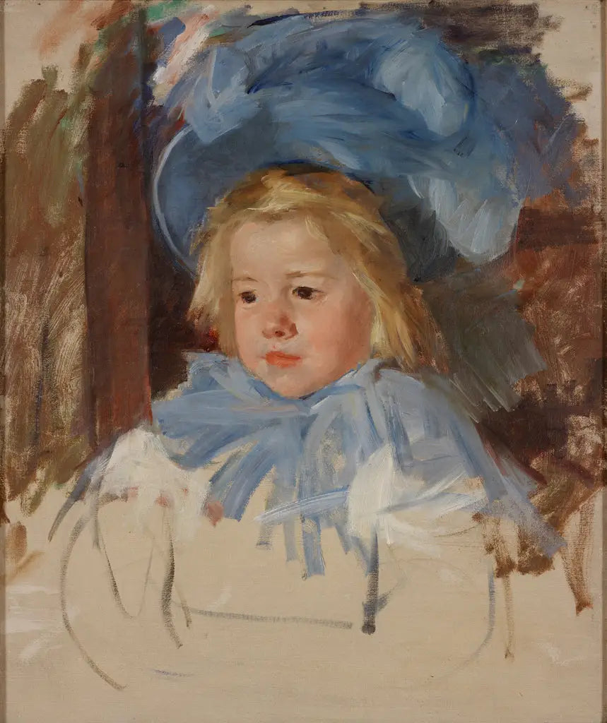 Simone com o chapéu azul - Mary Cassatt
