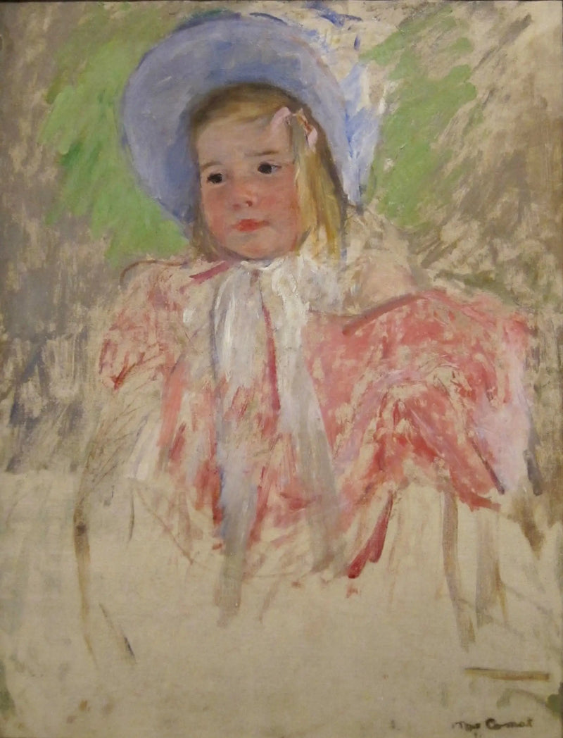 Simone com o chapéu azul (n° 1) - Mary Cassatt