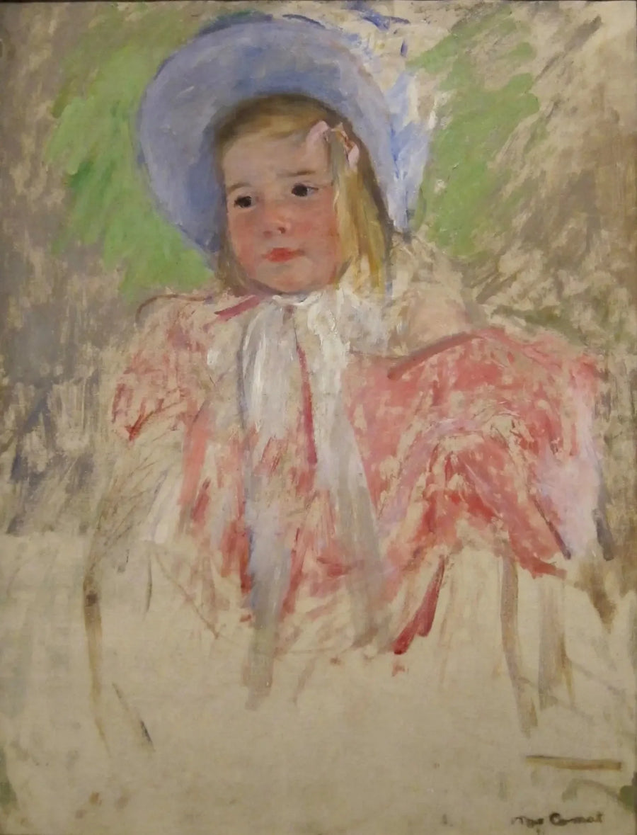 Simone com o chapéu azul (n° 1) - Mary Cassatt
