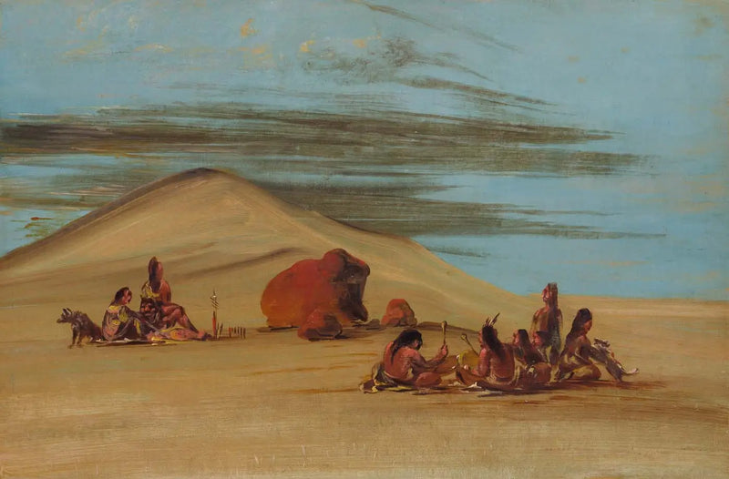 Sioux em adoração às Pedras Vermelhas - George Catlin