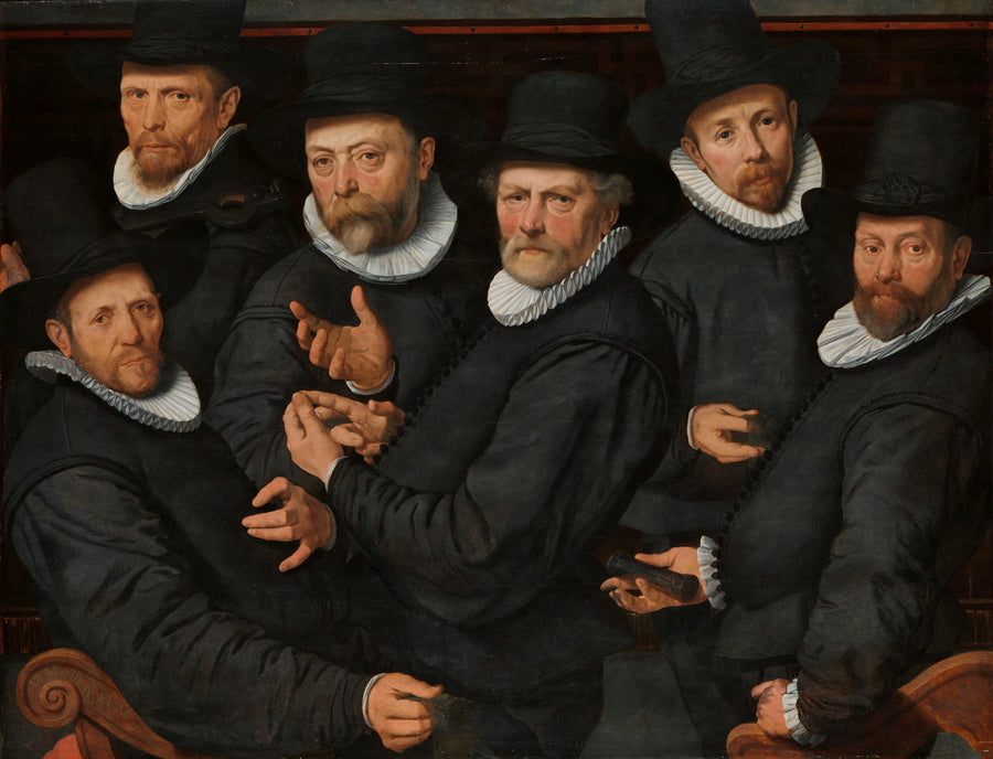 Six valeurs du tissu - Pieter Pietersz l'Ancien