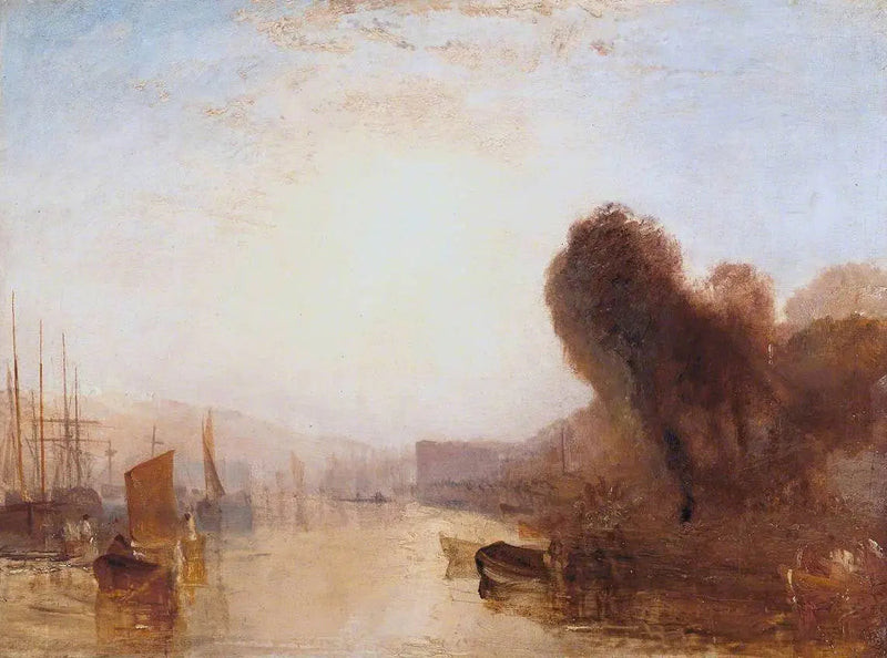 Esboço para 'Castelo de East Cowes, a Regata Começando para Seus Ancoradouros' Nº 1 - J. M. W. Turner