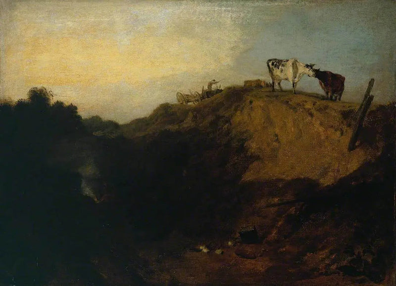 Esboço de um Banco, com Ciganos - J. M. W. Turner