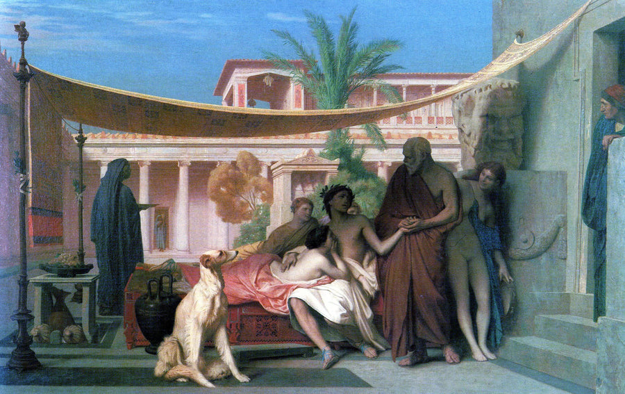 Sócrates vindo buscar Alcibíades na casa de Aspásia - Jean-Léon Gérôme