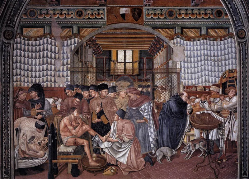 Cuidados aos Doentes - Domenico di Bartolo