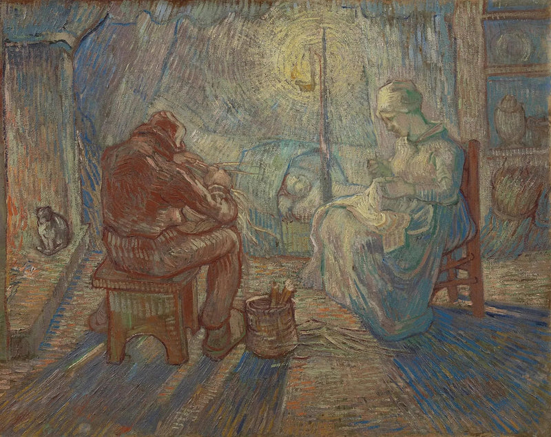 Noite (após Millet) - Vincent van Gogh