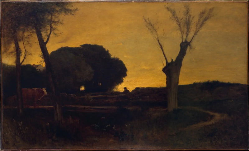 Noite em Medfield, Massachusetts - George Inness
