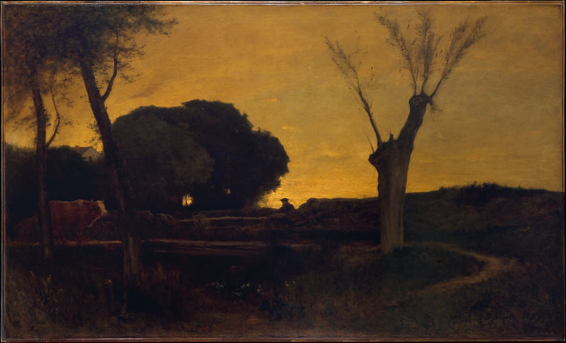 Noite em Medfield, Massachusetts - George Inness