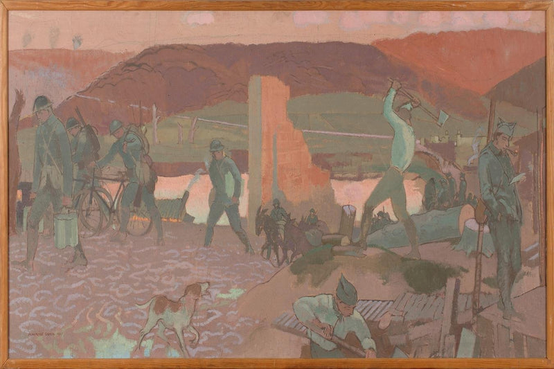Noite tranquila na linha de frente, em Barisis - Maurice Denis