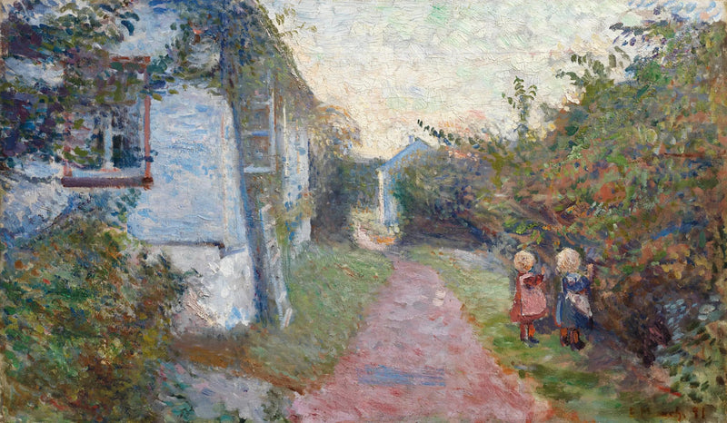 Noite de verão em Åsgardstrand - Edvard Munch