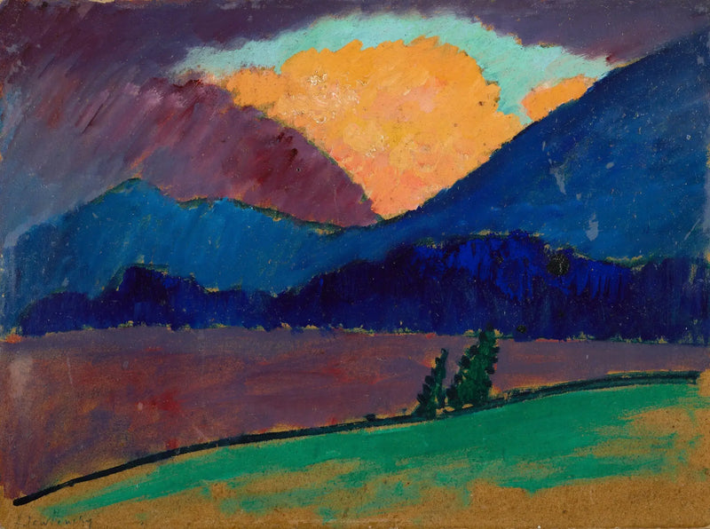 Noite de verão em Murnau - Alexej von Jawlensky