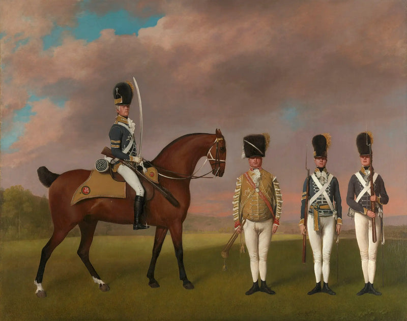 Soldados do 10º regimento de dragões leves - George Stubbs